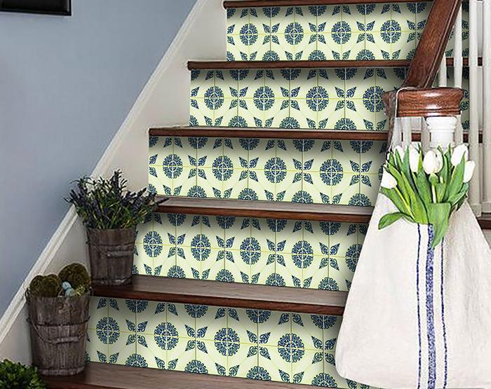 Aegean Orb Removable Peel and Stick Tiles - 7" x 7"