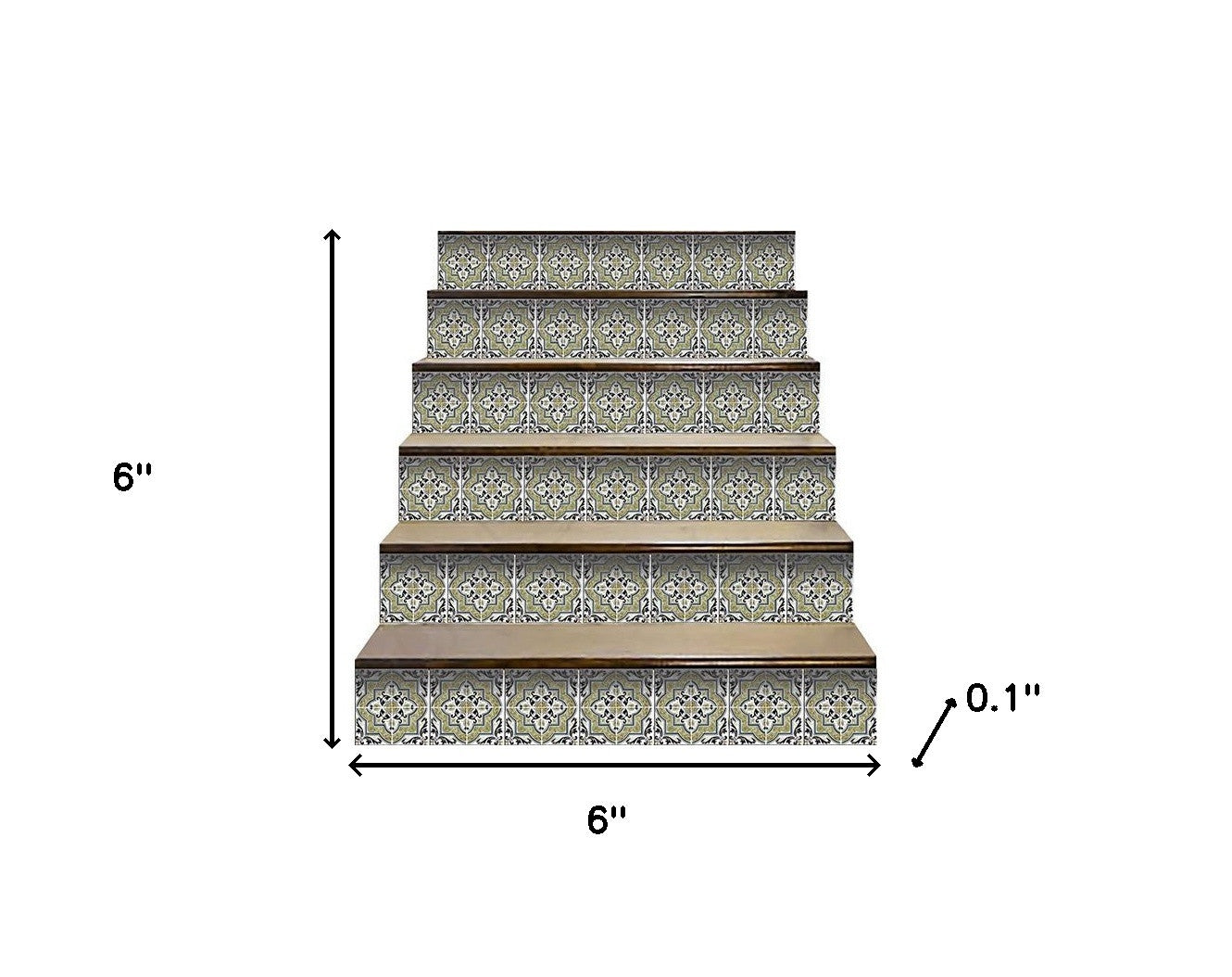 Vintage Aegean Removable Peel and Stick Tiles - 6" x 6"