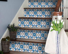 Teal Taupe Sia Removable Peel and Stick Tiles 5