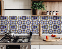 Blue Mikos Removable Peel and Stick Tiles - 8