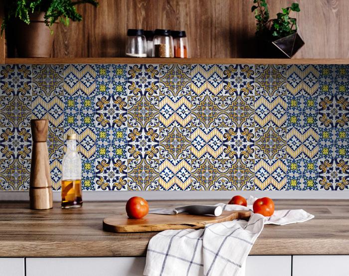 5" X 5" Addison Multi Mosaic Peel and Stick Tiles