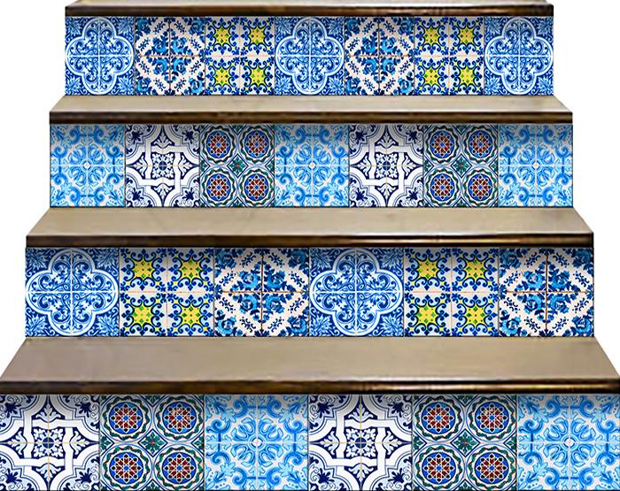 6" X 6" Greta Multi Mosaic Peel and Stick Tiles