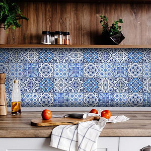 Azul Multi Mosaic Peel and Stick Tiles - 5" x 5"