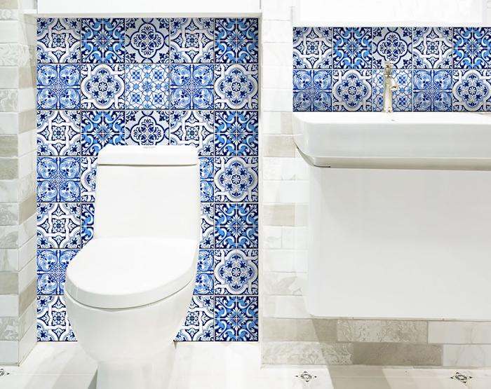 Azul Multi Mosaic Peel and Stick Tiles - 5" x 5"