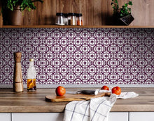 Merlot Lisa Removable Peel and Stick Tiles - 6