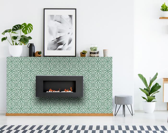 8" X 8" Glenda Sage  Removable Peel and Stick Tiles