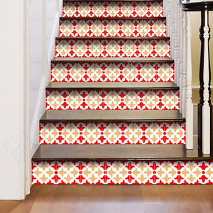 8" X 8" Roja Hola  Removable Peel and Stick Tiles