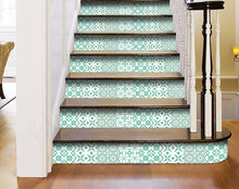 Light Green And White Geo Peel and Stick Removable Tiles - 6