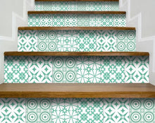 Light Green And White Geo Peel and Stick Removable Tiles - 6