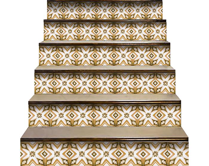 5" x 5" Papaya Peel and Stick Removable Tiles