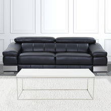 Mesa de Centro Blanco y Cromo Alto Brillo