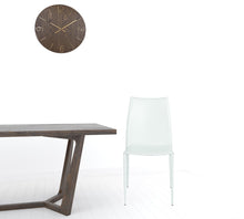 Set of Two Premium All White Stacking Dining Chairs