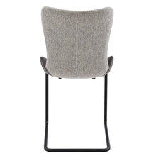 Set of Two Gray Metro Mix Cantilever Dining Chairs