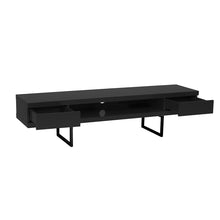High Gloss Black on Black TV Stand Media Center