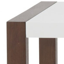 Simple Walnut and White Three Drawer Desk