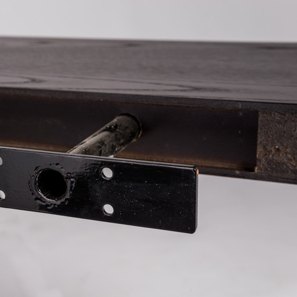 43" Dark Espresso Brown Wooden Floating Shelf