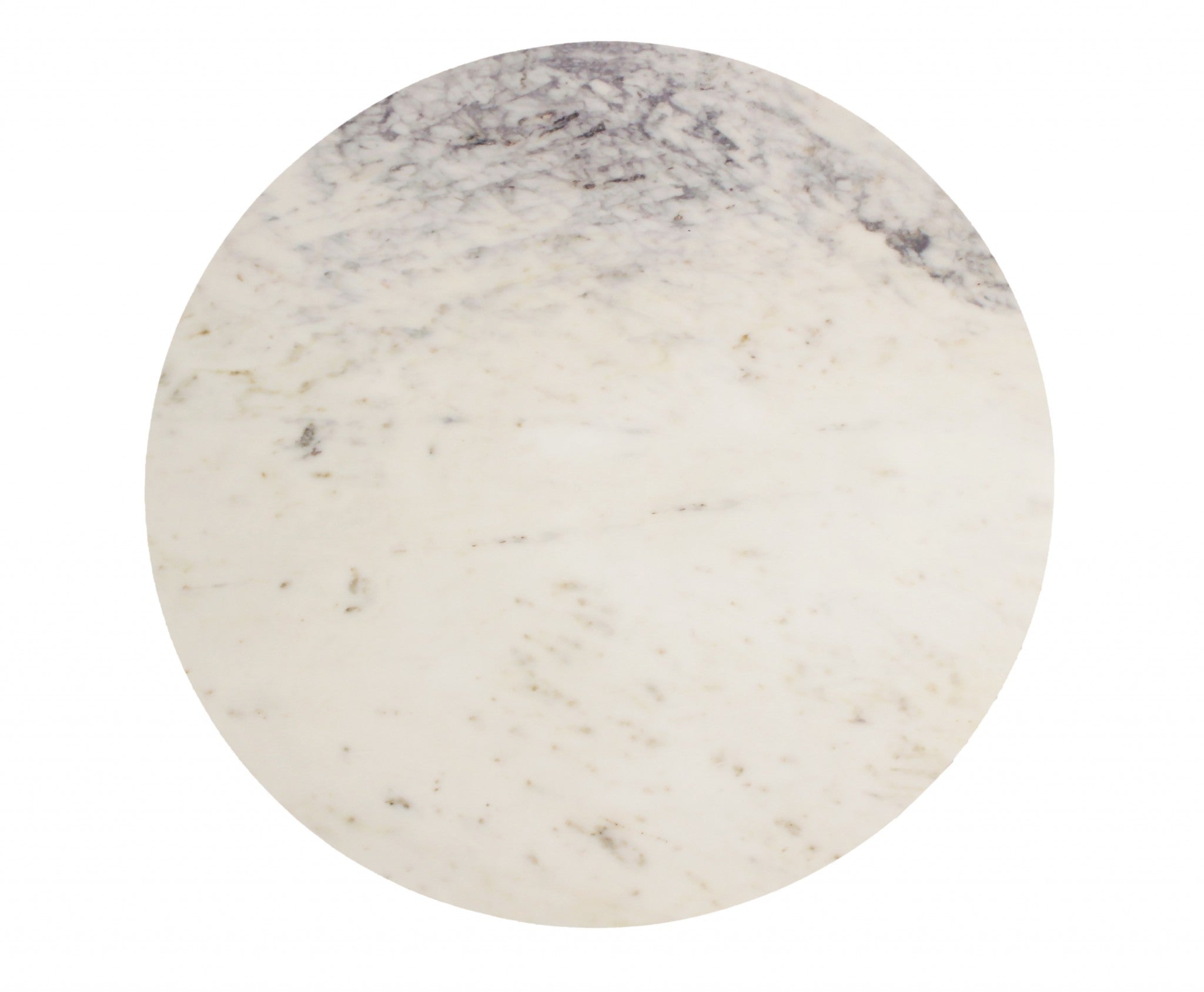 Mesa de Centro Geométrica Redonda de Mable y Hierro