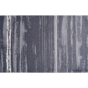 2' x 4' Shades of Gray Brushstokes Washable Floor Mat
