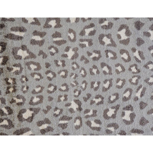 2' x 3' Gray and Brown Cheetah Washable Floor Mat