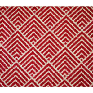 2' x 3' Deep Red and Tan Arrow Geo Washable Floor Mat