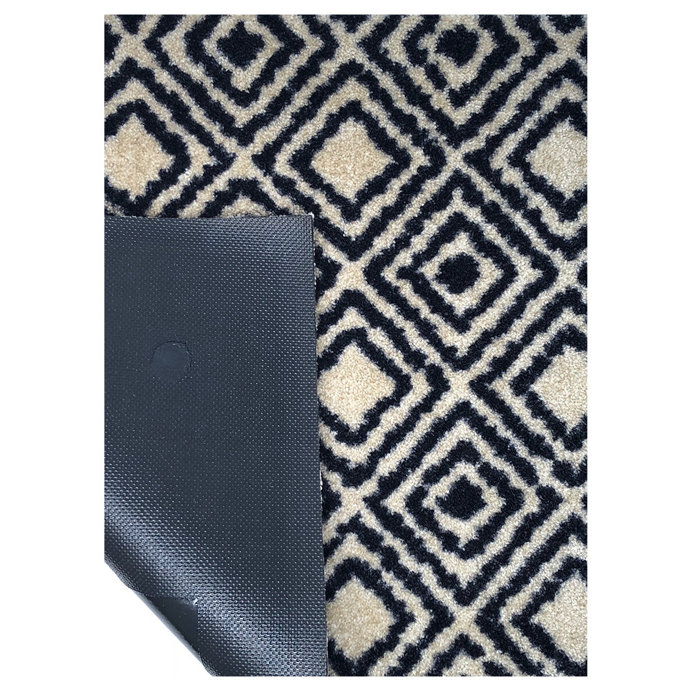 2' x 3' Black Diamond Washable Floor Mat