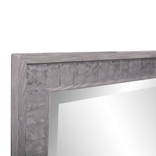 Espejo rectangular de madera sintética gris cálido