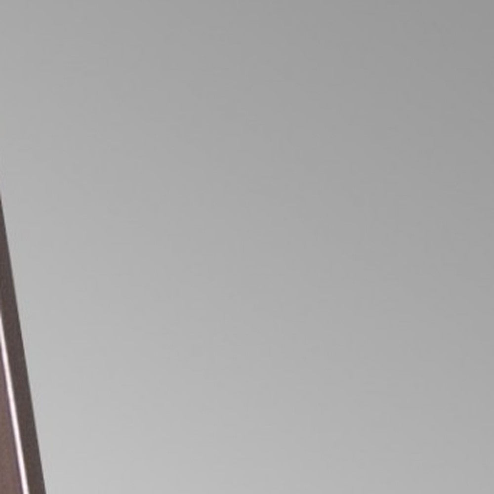 Elegante espejo de pie rectangular de longitud completa de latón cepillado