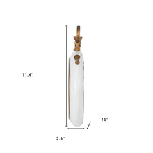 White and Gold Pocket Styled Vintage Wall Clock