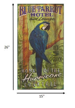 Tropical Parrot Five O'Clock Somewhere Wall Art