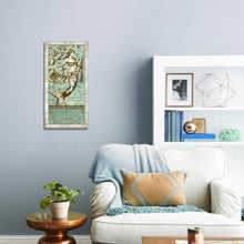 Aqua Blue Distressed Driftwood Mermaid Wall Art