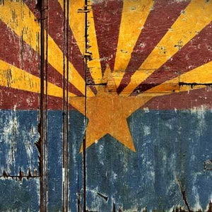 Distressed Arizona Flag Wall Décor