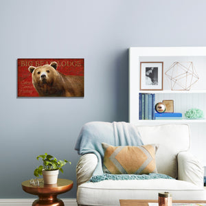 Distressed Bear Wood Wall Décor