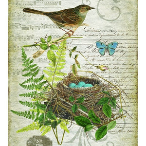 Vintage Song Bird Large Tapestry Wall Décor
