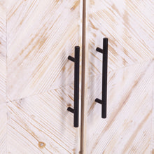 Modern Farmhouse Rustic Natural Accent Storage Cabinet