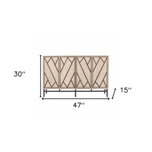 Champagne Deco Buffet Storage Cabinet