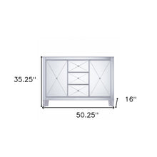 Glamorous Mirrored Bling Multi Storage Accent Cabinet