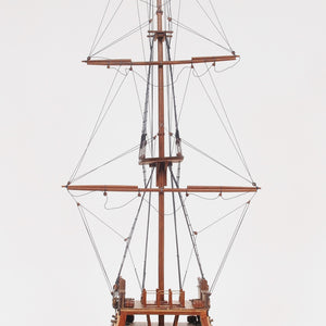 34" Brown Boat Model Sculpture