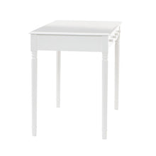 Crisp White Desk with Drawers