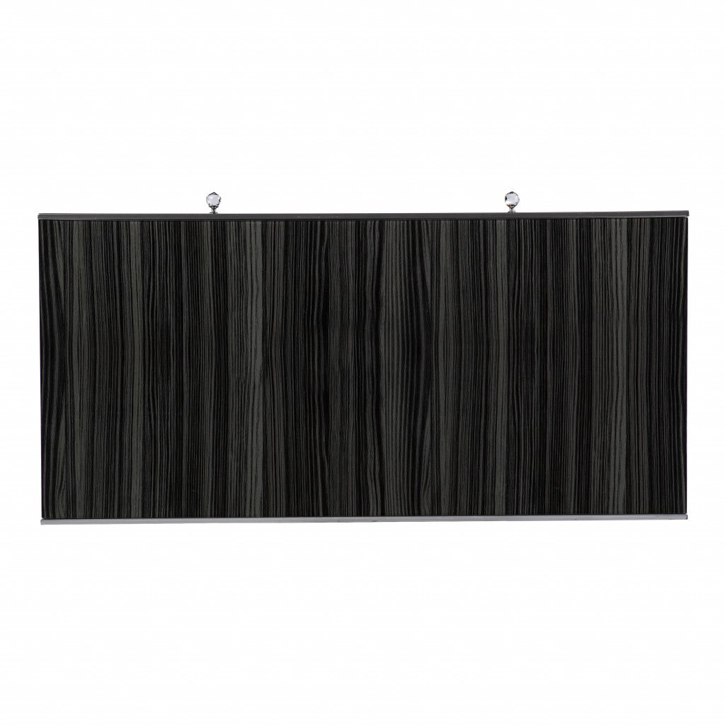 Silver Writing Desk With Two Drawers 42"