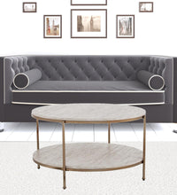 White Solid Manufactured Wood And Metal Square Coffee Table 33