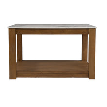 Natural And Natural Brown Solid Manufactured Wood Square Coffee Table 30