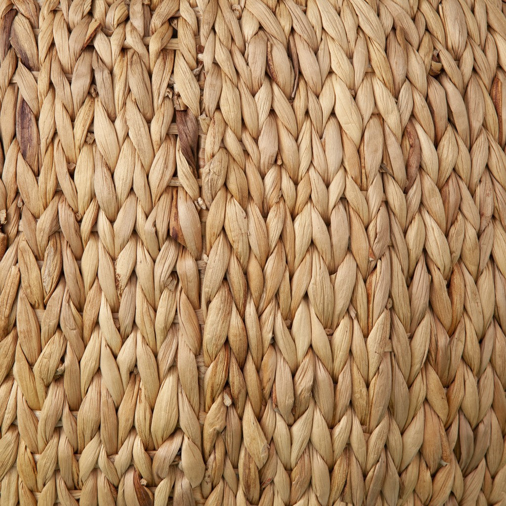 Natural And Natural Brown Glass And Solid Wood Square Coffee Table 28"
