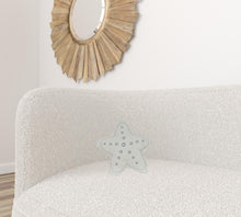 Set of Two White 3D Starfish Throw Pillows