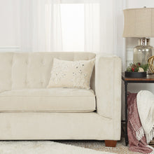 Ivory Glam Snowlfake Trio Lumbar Decorative Throw Pillow