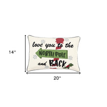 Ivory Love You to the North Pole Lumbar Accent Pillow