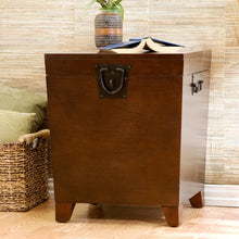 Brown Solid Wood Square End Table 24