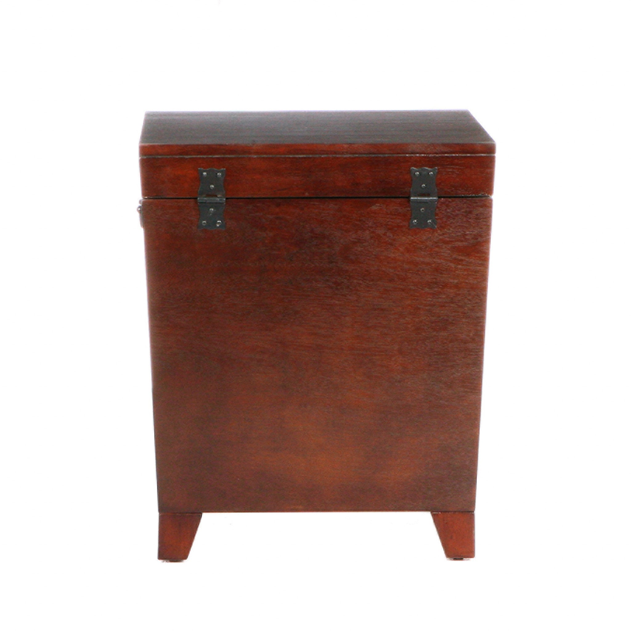 Brown Solid Wood Square End Table 24"