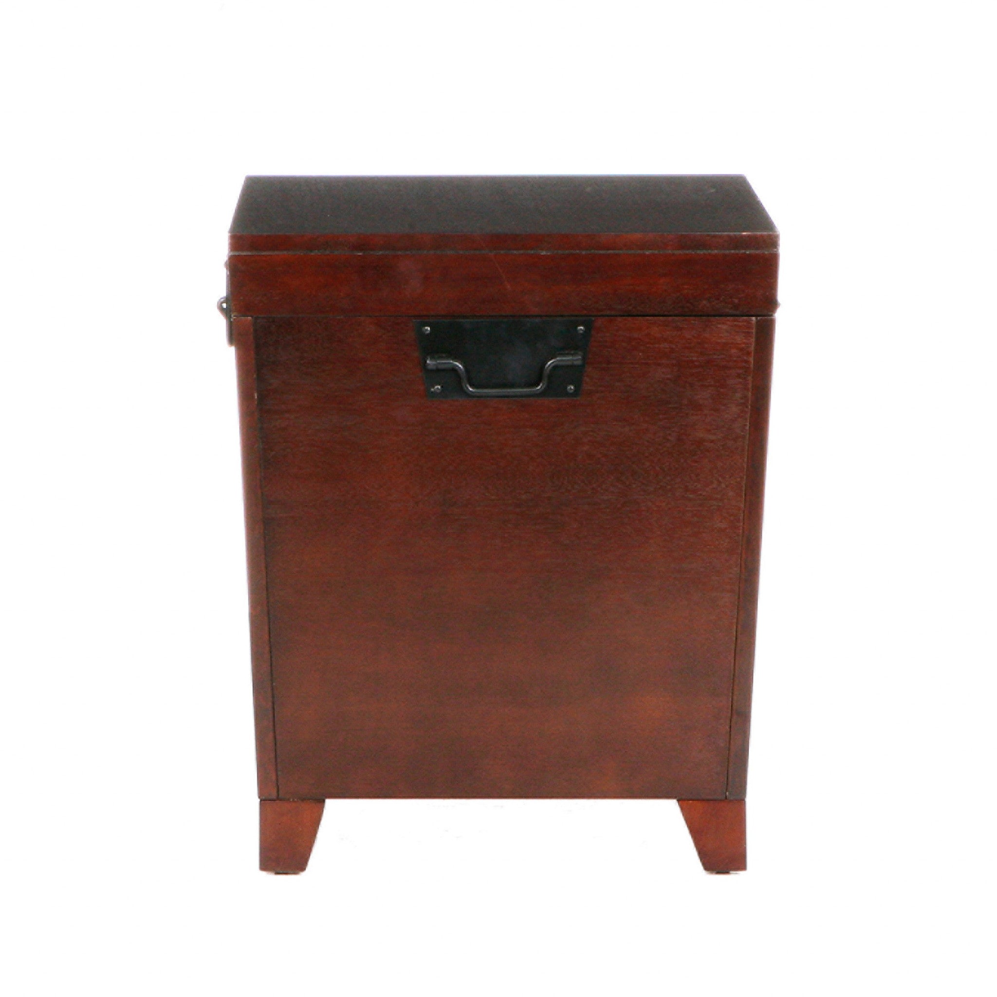 Brown Solid Wood Square End Table 24"