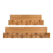 Set of Two 3D Wooden Ledge Wall Shelves