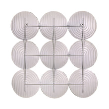 Neutral Textured Metal Plate Wall Décor